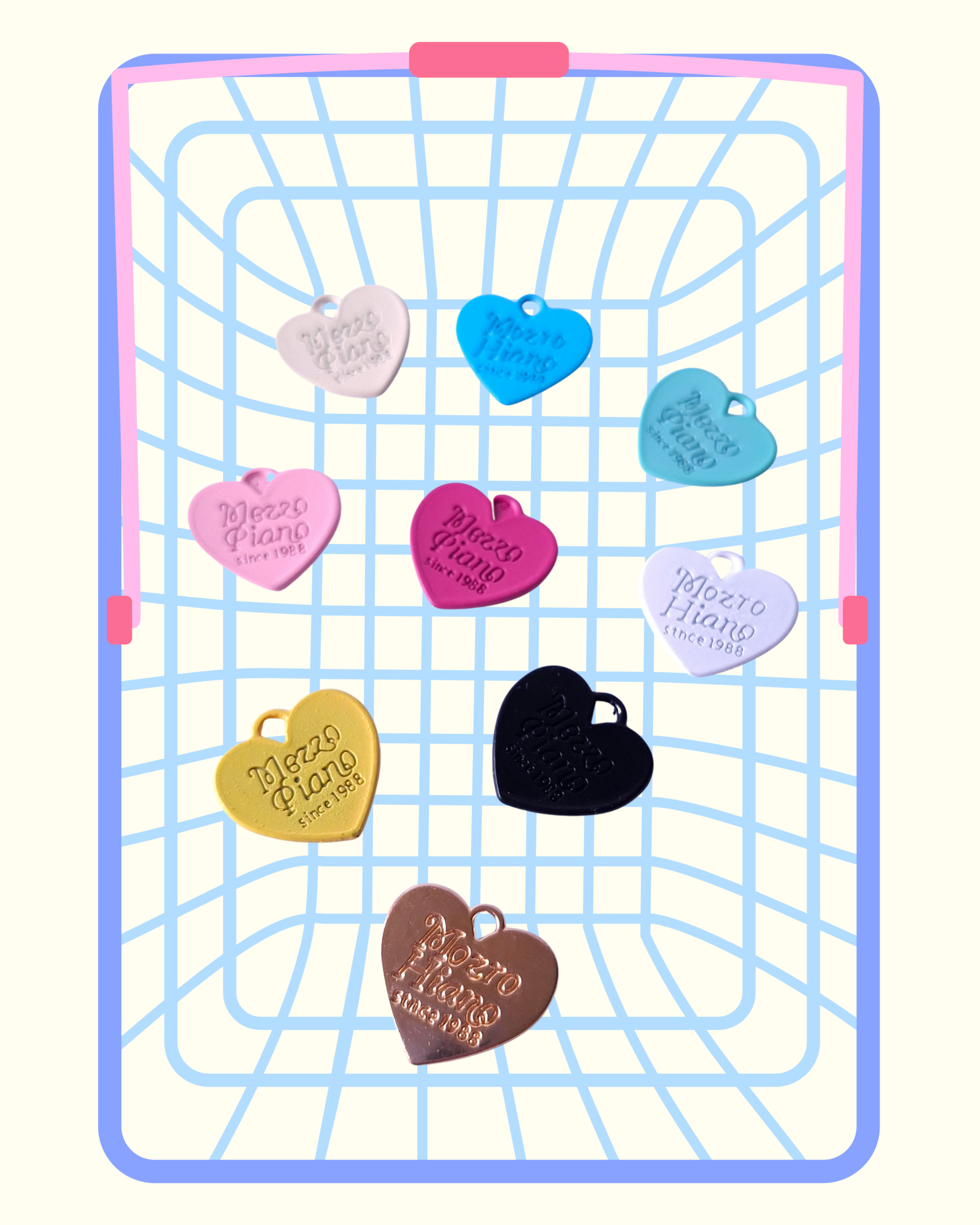 Charms X Dije Corazón de Metal