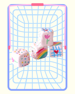 Charms X Dije Cerámica Cubo
