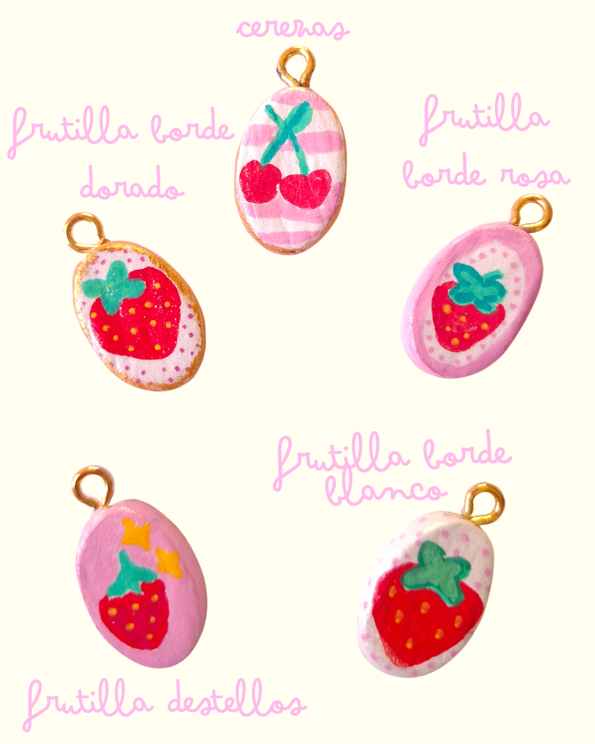 Charms X Dije Cerámica Fruitsy - Imagen 2