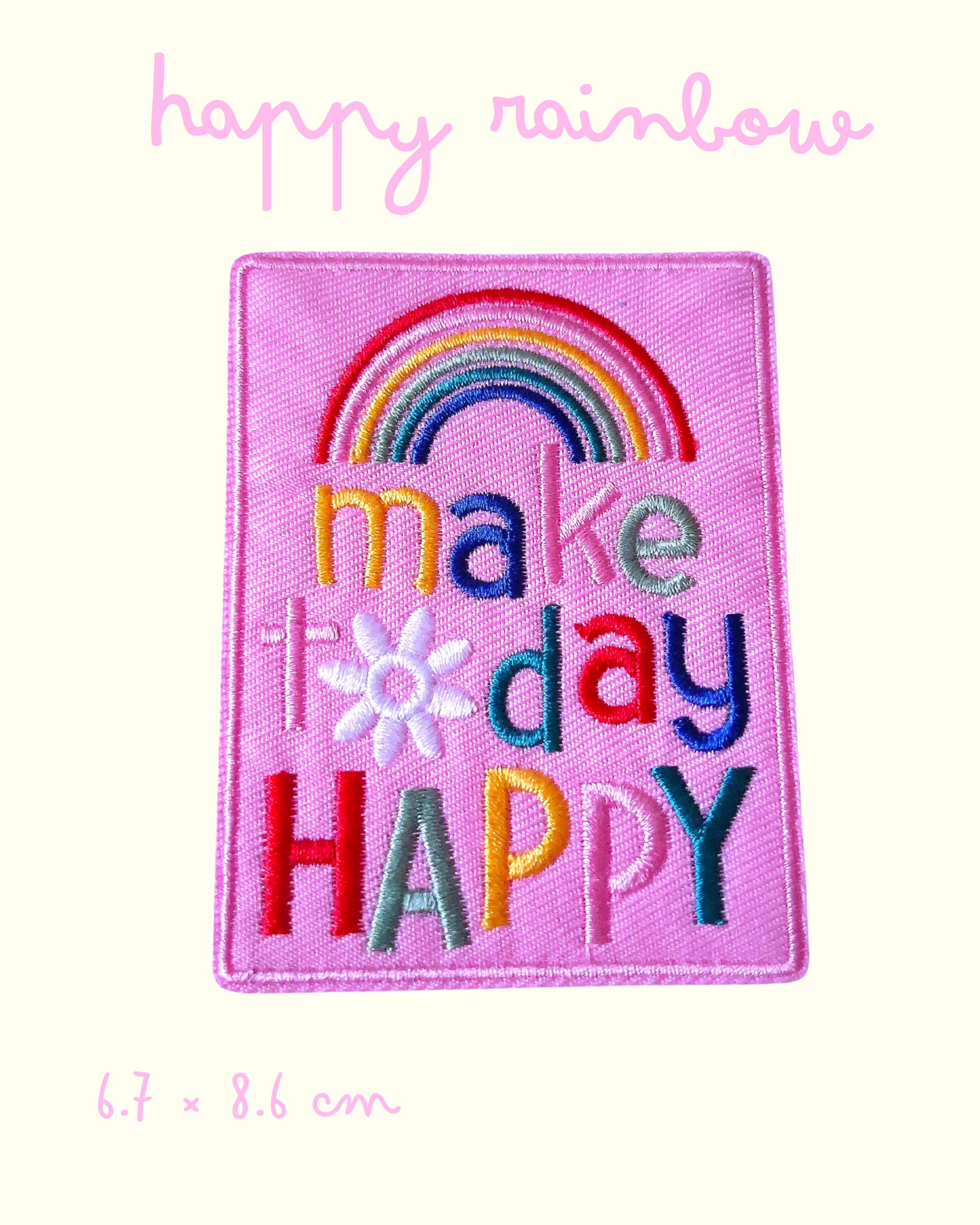 Parche Bordado Happy Words - Imagen 5